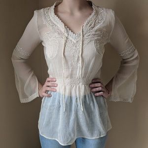 VINTAGE 70's Sheer Top